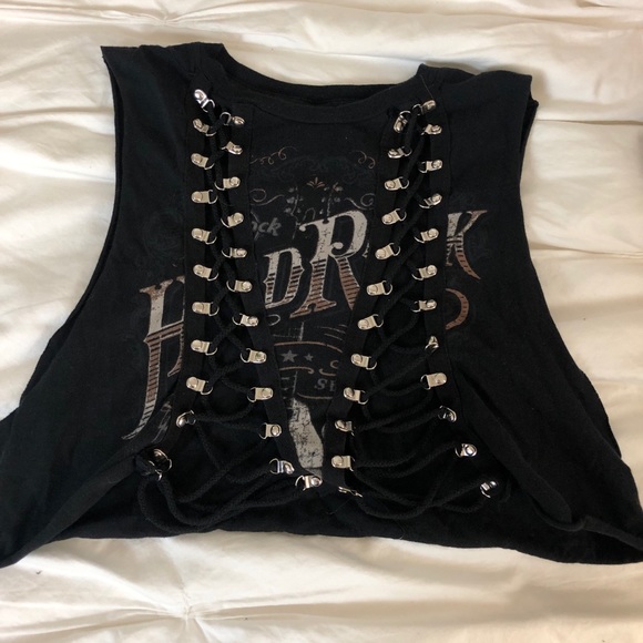 LF Tops - LF- Black grunge tank top laced LF Tops - LF- Black grunge tank top laced